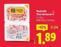 Lidl Realvalle - tiras de bacon oferta