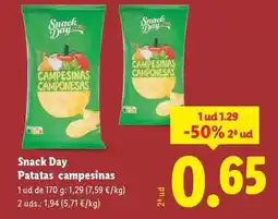 Lidl Snack day - patatas campesinas oferta