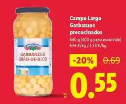 Lidl Campo largo - garbanzos precocinados oferta