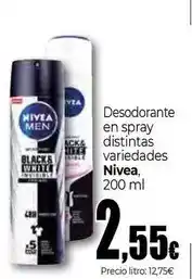 Unide Supermercados Nivea - desodorante en spray distintas oferta