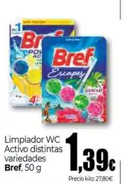Unide Supermercados Bref - limpiador wc activo distintas oferta