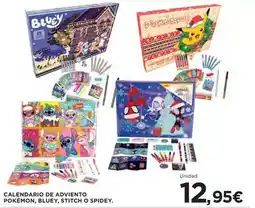 Hipercor Bluey - calendario de adviento pokemon oferta