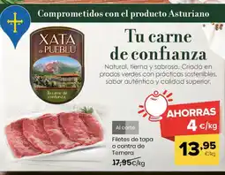 Autoservicios Familia Filetes de tapa o contra de Ternera oferta