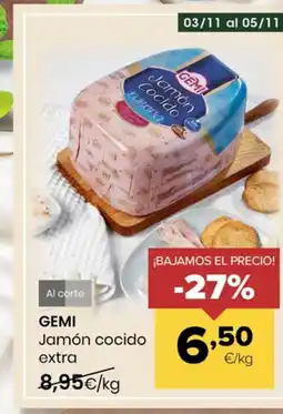 Autoservicios Familia GEMI Jamón cocido extra oferta