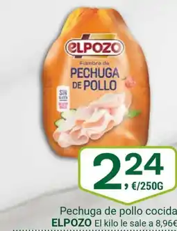 Supermercados Dani ELPOZO Pechuga de pollo cocida oferta