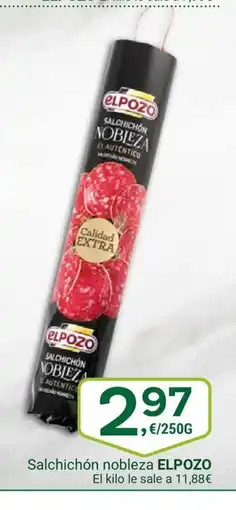 Supermercados Dani ELPOZO Salchichón nobleza oferta