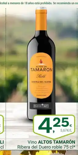 Supermercados Dani ALTOS TAMARÓN Vino Ribera del Duero roble oferta