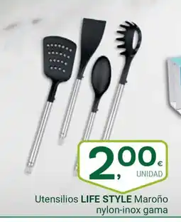 Supermercados Dani LIFE STYLE Utensilios Maroño nylon-inox gama oferta