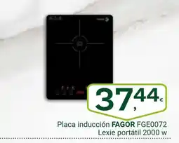 Supermercados Dani FAGOR Placa inducción FGE0072 Lexie portátil 2000 w oferta