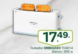 Supermercados Dani ORBEGOZO Tostador TO4014 blanco oferta