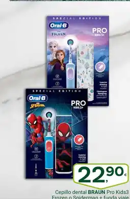 Supermercados Dani BRAUN Cepillo dental Pro Kids3 Frozen o Spiderman + funda viaje oferta