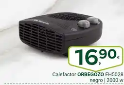 Supermercados Dani ORBEGOZO Calefactor FH5028 negro | 2000 w oferta