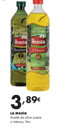 Supermercados Lupa LA MASÍA Aceite de oliva suave o intenso oferta