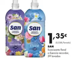 Supermercados Lupa SAN Suavizante floral o Esencia recordar, 59 lavados oferta