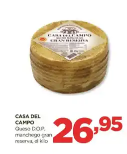 Alimerka CASA DEL CAMPO Queso D.O.P. manchego gran reserva oferta