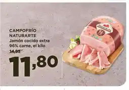 Alimerka CAMPOFRÍO NATURARTE Jamón cocido extra 96% carne oferta