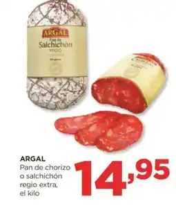 Alimerka ARGAL Pan de chorizo o salchichón regio extra oferta