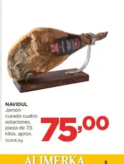 Alimerka NAVIDUL Jamón curado cuatro estaciones oferta