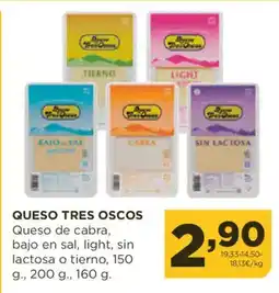 Alimerka Queso tres oscos queso de cabra, bajo en sal, light, sin lactosa o tierno oferta