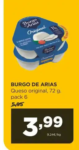 Alimerka BURGO DE ARIAS Queso original oferta