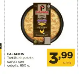 Alimerka PALACIOS Tortilla de patata casera con oferta