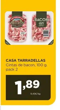 Alimerka CASA TARRADELLAS Cintas de bacon oferta
