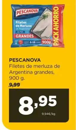 Alimerka PESCANOVA Filetes de merluza de Argentina grandes oferta