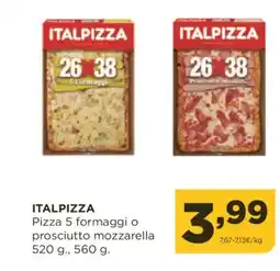 Alimerka ITALPIZZA Pizza 5 formaggi o prosciutto mozzarella oferta