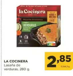 Alimerka LA COCINERA Lasaña de verduras oferta