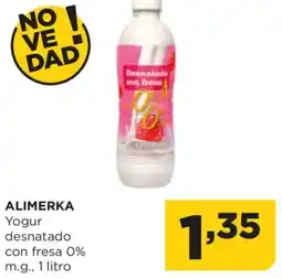 Alimerka ALIMERKA Yogur desnatado con fresa 0% m.g. oferta