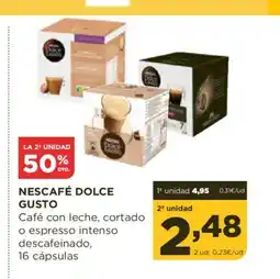 Alimerka NESCAFÉ DOLCE GUSTO Café con leche, cortado o espresso intenso descafeinado oferta