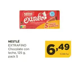 Alimerka NESTLÉ EXTRAFINO Chocolate con leche oferta