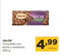 Alimerka VALOR Chocolate con leche y avellanas oferta