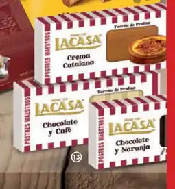 Alimerka LACASA Praliné de café, trufa, arroz con leche, crema catalana o naranja oferta