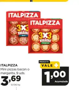 Alimerka ITALPIZZA Mini pizzas bacon o margarita oferta