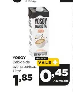 Alimerka YOSOY Bebida de avena barista oferta