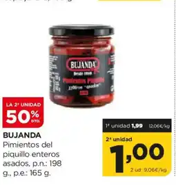 Alimerka BUJANDA Pimientos del piquillo enteros asados oferta