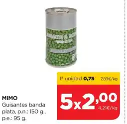 Alimerka MIMO Guisantes banda plata oferta