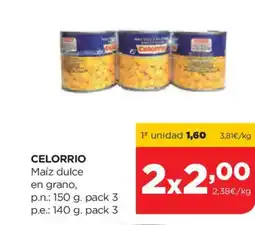 Alimerka CELORRIO Maíz dulce en grano oferta