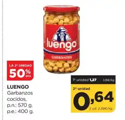 Alimerka LUENGO Garbanzos cocidos oferta