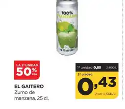 Alimerka EL GAITERO Zumo de manzana oferta