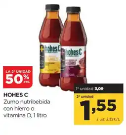 Alimerka HOHES C Zumo nutribebida con hierro o vitamina D oferta