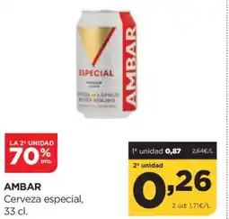 Alimerka AMBAR Cerveza especial oferta