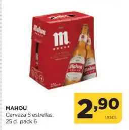 Alimerka MAHOU Cerveza 5 estrellas oferta