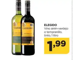 Alimerka ELEGIDO Vino airén-verdejo o tempranillo, tinto oferta