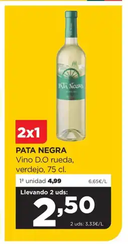 Alimerka PATA NEGRA Vino D.O rueda, verdejo oferta