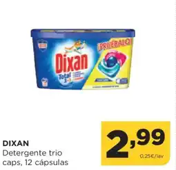 Alimerka DIXAN Detergente trio caps, 12 cápsulas oferta