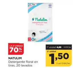 Alimerka NATULIM Detergente floral en tiras, 20 lavados oferta