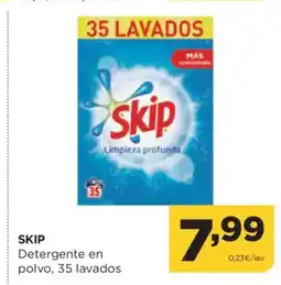 Alimerka SKIP Detergente en polvo, 35 lavados oferta