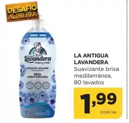 Alimerka LA ANTIGUA LAVANDERA Suavizante brisa mediterránea, 80 lavados oferta